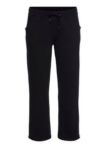 H.I.S. H.I.S Damen Sporthose "Große Größen", schwarz, sportlich, Gr. 44, unifarben, Obermaterial: 60% Baumwolle, 40% Polyester, Hosen, Elastisches Bündchen