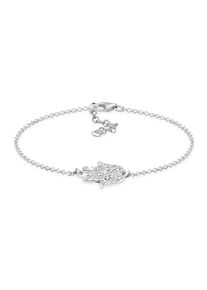 Elli Damen Armband "Hamsa Hand der Fatima Kristalle 925 Silber", 20cm,mit Steinen, Silber 925 (Sterlingsilber), silber, Silber 925 (Sterlingsilber),