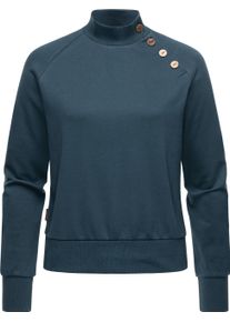 Ragwear Damen Sweatshirt "Majjorka Solid", blau, casual, Gr. 5XL, Sweatware, Material: 70% Baumwolle, 30% Polyester, Sweatshirts, Damen Langarmshirt