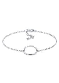 Elli Damen Armband "Kreis Schlicht 925 Silber", 16cm, ohne Stein, Silber 925 (Sterlingsilber), silber, Silber 925 (Sterlingsilber), Armbänder