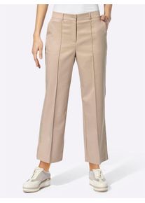 Heine Damen Culotte, beige, Gr. 38, unifarben, 63% Lyocell, 37% Polyester, Hosen