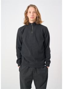 Cleptomanicx Herren Strickpullover "Noitch", schwarz, casual, Gr. M, unifarben, 45% Wolle, 37% Baumwolle, 18% Polyamid, Pullover, mit gebondeter