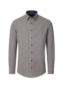 Casamoda Herren Langarmhemd "Casamoda Freizeithemd Print", orange, Gr. XL, bedruckt, 100% Baumwolle, Hemden