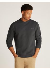 Tommy Jeans Herren Sweatshirt "TJM REG LINEAR CREW EXT", schwarz, casual, Gr. S, unifarben, Sweatware, Obermaterial: 80% Baumwolle, 20% Polyester,