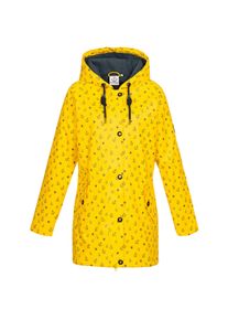 DEPROC Active Damen Regenjacke "Friesennerz HALIFAX ANCHOR WOMEN", gelb, casual, Gr. 40, Obermaterial: 100% Polyurethan; Futter: 100% Polyester,