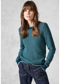 Cecil Damen Strickpullover, grün, casual, Gr. XXL, gemustert, Web, Stoff, 50% Polyacryl, 50% Baumwolle, Pullover, aus softem Materialmix