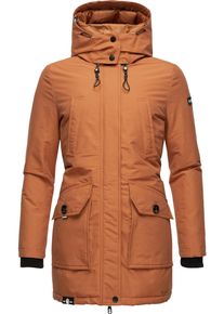 Navahoo Damen Winterjacke "Blizzardstorm", braun, modisch, Gr. M, Oberstoff: 70% Baumwolle, 30% Nylon, Futter: 100% Polyester, Wattierung: 100%
