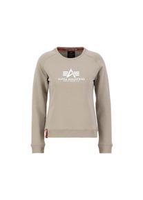 Damen Sweater "Alpha Industries Women - Sweatshirts New Basic Sweater Women", beige, Gr. S, Alpha Industries, Obermaterial: 80% Baumwolle, 20%