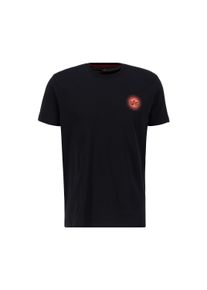 Herren T-Shirt "Alpha Industries Men - T-Shirts Doted SL T-Shirt", schwarz, Gr. S, Alpha Industries, Obermaterial: 100% Baumwolle, Shirts
