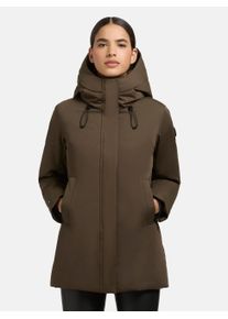 Khujo Damen Winterjacke "Palla-YM", grün, modisch, Gr. L, Material: 55% Baumwolle, 45% Polyester, Futter: 100% Nylon, Wattierung: 100% Polyester,