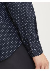 Jack & Jones JACK & JONES Herren Langarmhemd "JJEREMY DETAIL SHIRT LS NOOS", blau, modisch, Gr. S, bedruckt, Web, Obermaterial: 100% Baumwolle, Hemden