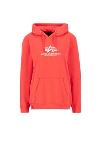 Damen Hoodie "Alpha Industries Women - Hoodies New Basic Hoodie Women", rot, Gr. M, Alpha Industries, Obermaterial: 80% Baumwolle, 20% Polyester,