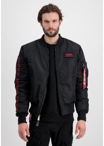Herren Bomberjacke "Alpha Industries Men - Bomber Jackets", schwarz, Gr. L, Alpha Industries, Obermaterial: 100% Nylon, Futter: 100% Nylon, Kapuze: