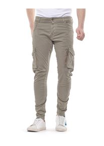 Herren Cargohose "ALBAN", braun, casual, Gr. 40, Le Temps Des Cerises, unifarben, 96% Baumwolle, 4% Elasthan, Hosen, in klassischem Design