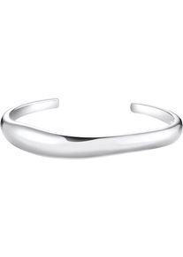 Thomas Sabo Damen Armreif "in geschwungener Form, Bold Elegance, AR116-001-21-L17, -413-39-L17", 17, Silber 925 (Sterlingsilber), silber, Silber 925