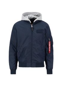 Herren Bomberjacke "Alpha Industries Men - Bomber Jackets MA-1 TT Two Tone Hood", blau, Gr. XXXL, Alpha Industries, Obermaterial: 100% Nylon, Futter: