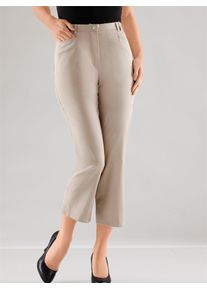 COSMA Damen 7/8-Hose, grau, Gr. 20, unifarben, 97% Baumwolle, 3% Elasthan, Hosen