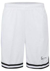 Karl Kani Herren Stoffhose "Karl Kani Herren Signature Mesh Shorts", weiß, Gr. XL, 100% Polyester, Hosen