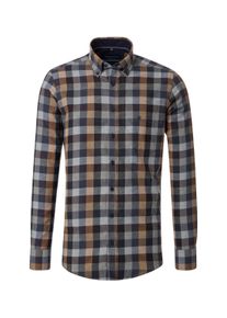 Casamoda Herren Langarmhemd "Casamoda Freizeithemd kariert", blau, Gr. XXL, kariert, 100% Baumwolle, Hemden