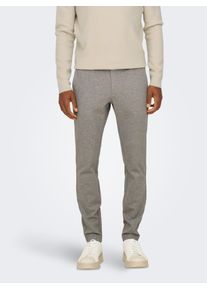 Only & Sons ONLY & SONS Herren Stoffhose "ONSMARK SLIM DITSY 020934 PANT NOOS", grau, modisch, Gr. 30, unifarben, Web, Obermaterial: 64% Viskose, 31% Polyester,