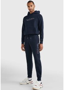 Tommy Hilfiger Herren Jogginganzug "HILFIGER NEW YORK TRACKSUIT", blau, casual, Gr. XXXL, unifarben, Sweatware, Obermaterial: 63% Baumwolle, 37%