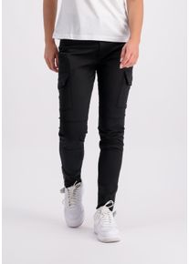 Damen Cargohose "Alpha Industries Women - Pants Cargo Zip Pant Women", schwarz, Gr. M, Alpha Industries, Obermaterial: 98% Baumwolle, 2% Elastan,