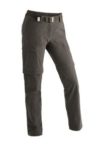 Maier Sports Damen Funktionshose "Inara slim zip", braun, Gr. 72, 90% Polyamid, 10% Elasthan, Hosen, Damen Wanderhose, zipp-off Outdoor-Hose, 4