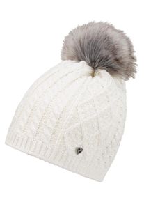 Ziener Damen Bommelmütze "ILLHORN hat", weiß, Kunstfaser, Mützen