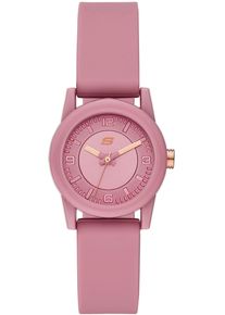 Skechers Damen Quarzuhr "ROSENCRANS", rosa, Armbanduhren, Armbanduhr, Damenuhr, Silikonarmband, analog, Mineralglas