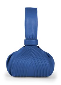 Gretchen Damen Henkeltasche, blau, Leder, Taschen, aus italienischem Kalbsleder