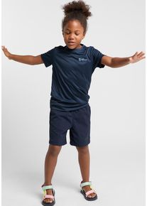 Jack Wolfskin Kinder Shorts "DESERT SHORTS K", blau, Gr. 128, OBERSTOFF: 95% POLYAMID, 5% ELASTHAN; Futter: 100% POLYESTER, Hosen