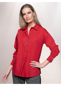 Heine Damen Hemdbluse, lila, Gr. 38, unifarben, 50% Baumwolle, 50% Polyester, Blusen