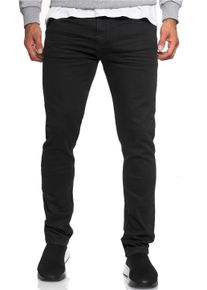 Rusty Neal Herren Straight-Jeans "MELVIN", schwarz, casual, Gr. 31, unifarben, 98% Baumwolle, 2% Elasthan, Jeans, im klassischen 5-Pocket-Stil