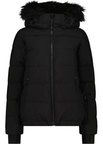 CMP Damen Winterjacke "WOMAN JACKET FIX HOOD", schwarz, sportlich, Gr. 42, unifarben, Obermaterial: 100% Polyester. Futter: 100% Polyester.