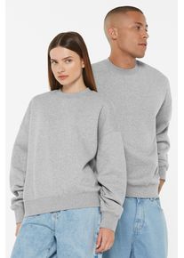 Harlem Soul Herren Sweater, grau, casual, Gr. XL, unifarben, Material: 65% Baumwolle, 35% Polyester, Sweatshirts, mit überschnittenen Schultern