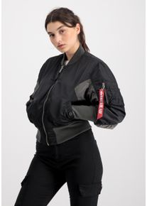 Damen Bomberjacke "Alpha Industries Women - Bomber Jackets MA-1 Cyber Women", schwarz, Gr. L, Alpha Industries, Obermaterial: 100% Nylon, Futter:
