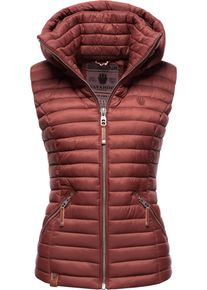 Navahoo Damen Steppweste "Shadaa", rot, modisch, Gr. S, Oberstoff: 100% Nylon, Futter: 100% Polyester, Wattierung: 100% Polyester, Westen, stylische