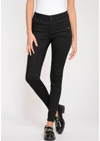 Gang Damen Skinny-fit-Jeans "94LAYLA", blau, casual, Gr. 28, Denim/Jeans, Obermaterial: 70% Baumwolle, 27% Polyester, 3% Elasthan, Jeans