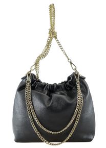 Damen Umhängetasche "Chicca", Collezione Alessandro, schwarz, Leder, Taschen, aus echtem Leder, Umhängebeutel
