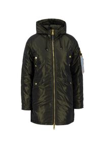 Damen Winterjacke "Alpha Industries Women - Bomber Jackets Exparka Women", grün, Gr. S, Alpha Industries, Obermaterial: 100% Polyester, Futter: 100%
