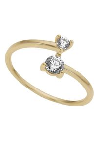 Firetti Damen Goldring "Schmuck Geschenk Gold 333 Damenring Verlobungsring Goldring Solitär", 18, Gelbgold 333, 1,2mm, gold, Gelbgold 333,