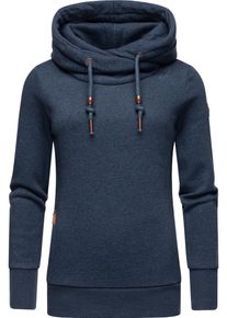 Ragwear Damen Hoodie "Gripy Bold", blau, casual, Gr. XS, 90% Baumwolle, 10% Polyester, Sweatshirts, kuscheliges Longsleeve Sweatshirt