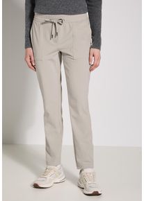 Cecil Damen Stoffhose, beige, casual, Gr. XL, unifarben, Stoff, 82% Polyester, 18% Elasthan, Hosen, aus knitterarmer Travel Ware