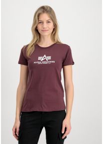 Damen T-Shirt "Alpha Industries Women - T-Shirts New Basic T Women", rot, Gr. S, Alpha Industries, Obermaterial: 100% Baumwolle, Shirts