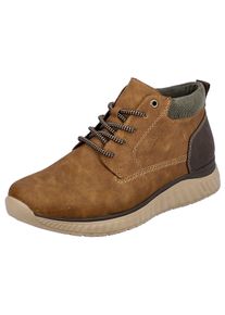 Rieker Herren Schnürboots, Gr. 46, braun, Synthetik, used, sportlich, Schuhe, in aktueller Used-Optik
