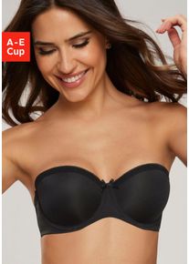 s.Oliver Damen Multiway-BH, Gr. 90, schwarz, Microtouch, Obermaterial: 60% Polyamid, 35% Polyester, 5% Elasthan, Basic, BHs, mit Bügel und vielen