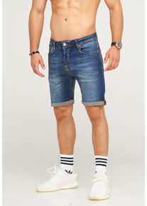 behype Herren Shorts "JOSEY", blau, casual, Gr. 31, 98% Baumwolle, 2% Elasthan, Hosen, im 5-Pocket-Stil