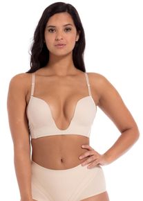 Damen Bügelloser BH "V-Bra", MAGIC BODYFASHION, Gr. 75, braun, Obermaterial: 82% Polyester, 18% Elasthan, unifarben, feminin, BHs, extrem tief