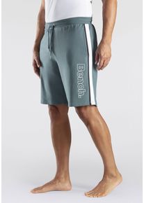 Herren Sweatshorts, BENCH. LOUNGEWEAR, Gr. 44, blau, Sweatware, Obermaterial: 60% Baumwolle, 40% Polyester, unifarben mit Farbeinsatz, Basic, Hosen,