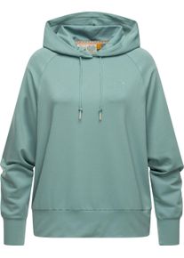 Ragwear Damen Kapuzensweatshirt "Tonna", blau, casual, Gr. L, Sweatware, Material: 67% Polyester, 28% Viskose, 5% Elasthan, Sweatshirts, Moderner